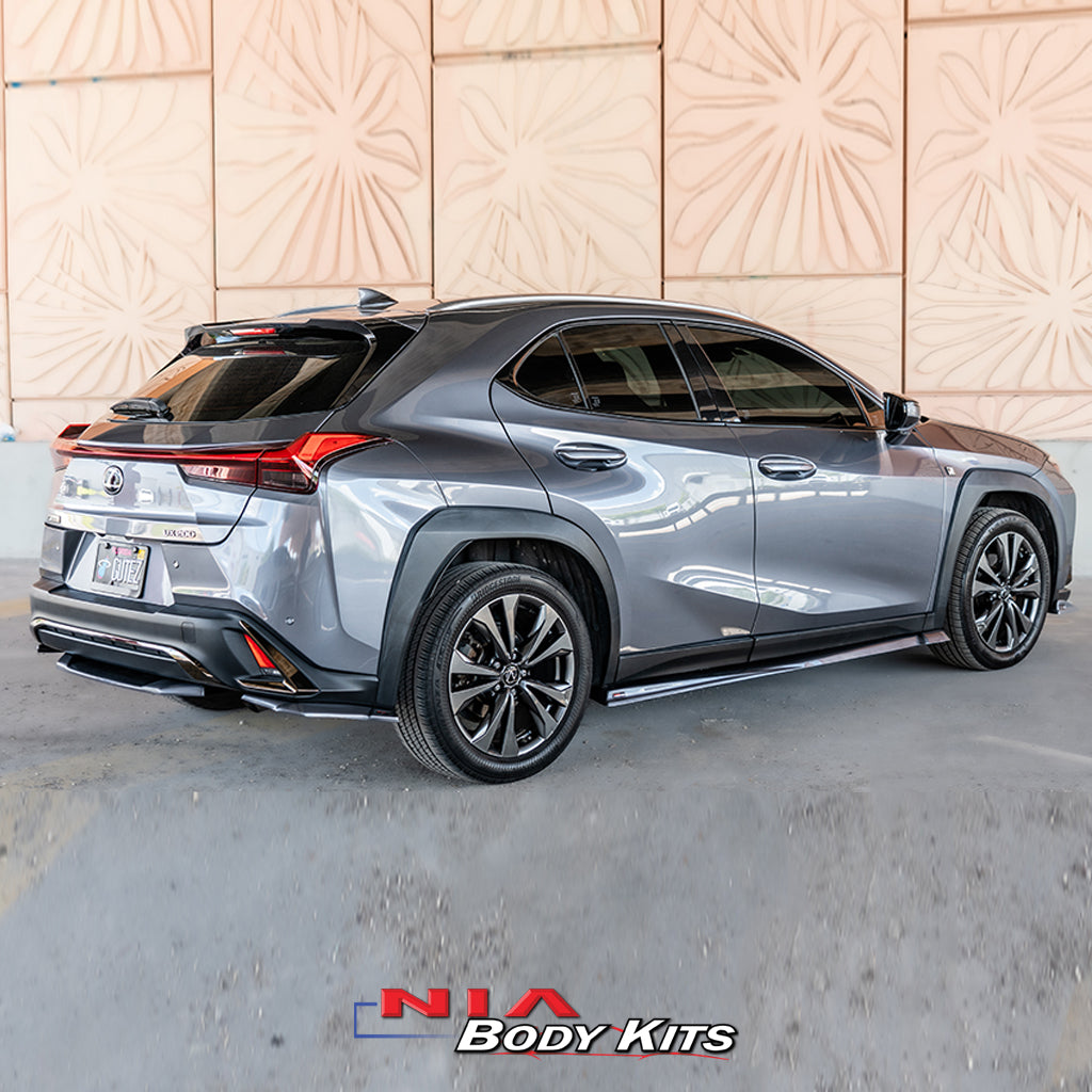 NIA Body Kits upgrades your Lexus UX200, UX250h, UX300e an aggressive stance without altering the factory design. Contact us at www.niaautodesign.com