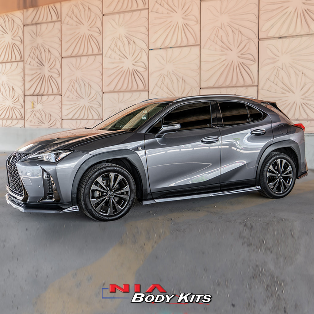 NIA Body Kits upgrades your Lexus UX200, UX250h, UX300e an aggressive stance without altering the factory design. Contact us at www.niaautodesign.com