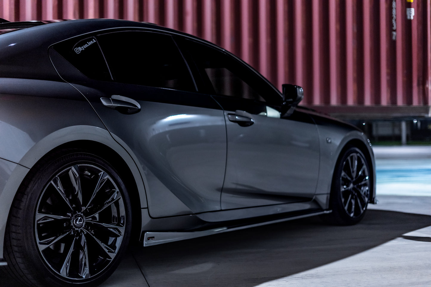 Lexus IS Base Model, F-Sport NIA side skirts lip bodykit 2021-2025 in ABS or Carbon Fiber