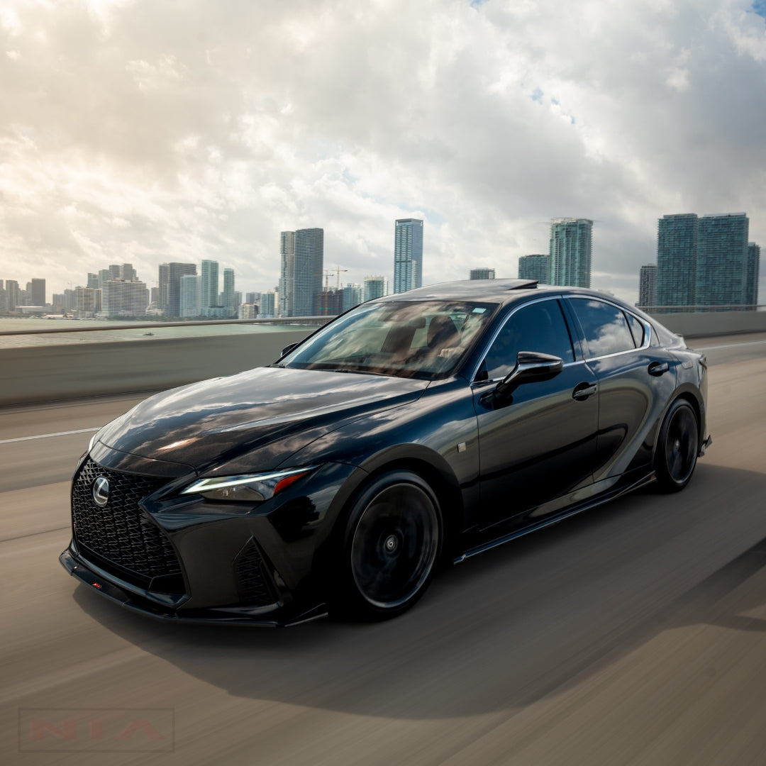 Lexus IS-300, IS-350, IS500, Base and F-Sport NIA Side Skirt Splitter Lip (2021-2025)