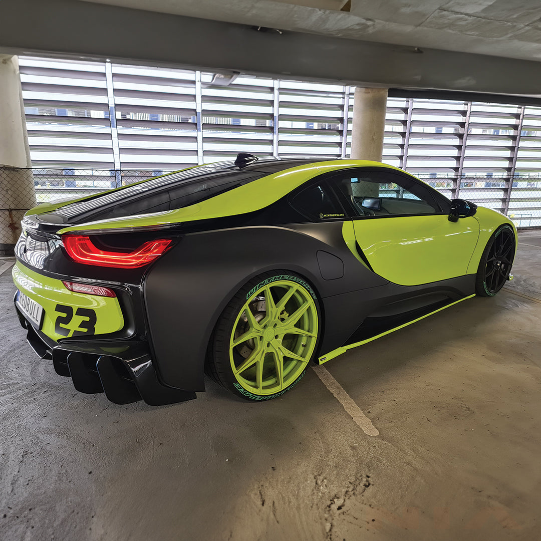 BMW i8 NIA Side Skirt Splitter Extension Blades 2014-2020
