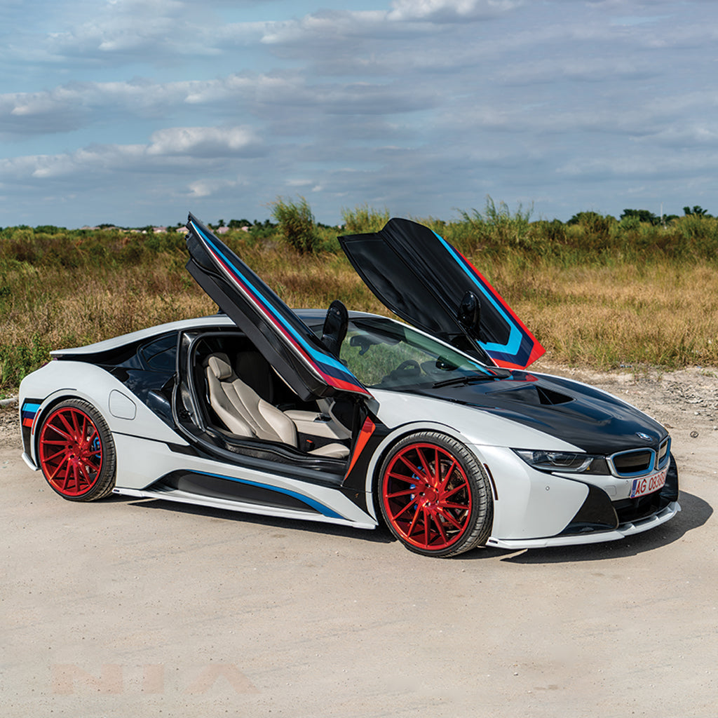 BMW i8 NIA Side Skirt Splitter Extension Blades 2014-2020