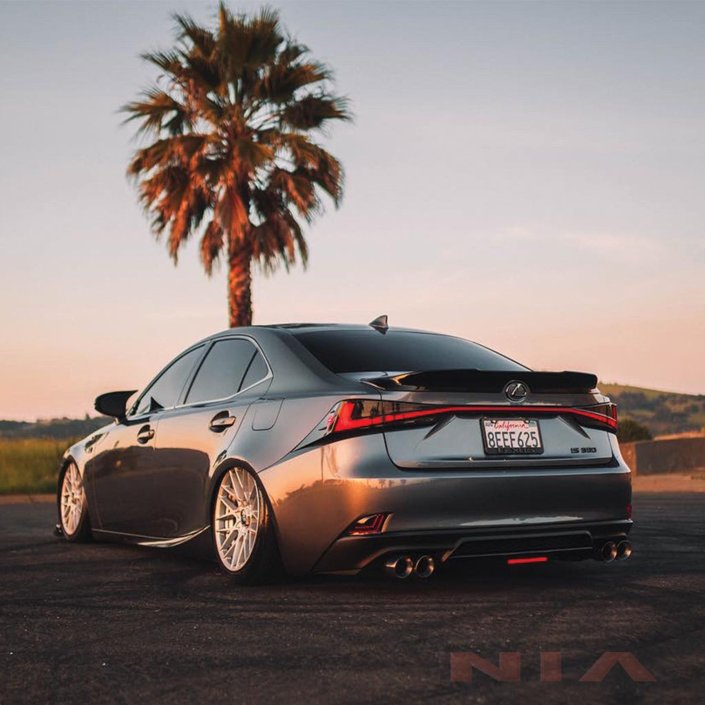 Lexus IS (F-Sport) Diffuser Bumper Extension w/ Brake Light 2017-2020