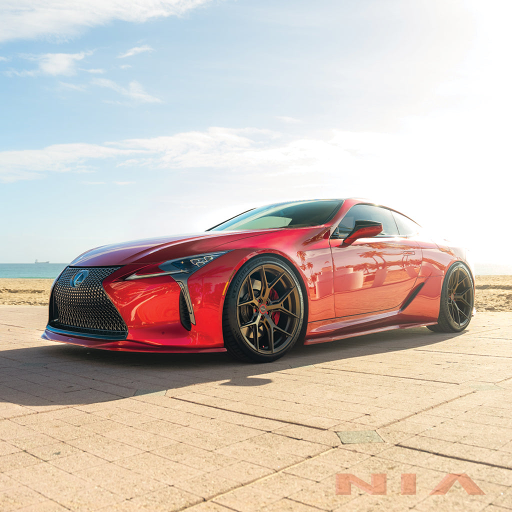 Lexus LC 500 Full NIA Splitter Lip Body Kit+Spoiler 2018-25 (6 pcs) (*Spoiler Is NOT Compatible with Convertibles)
