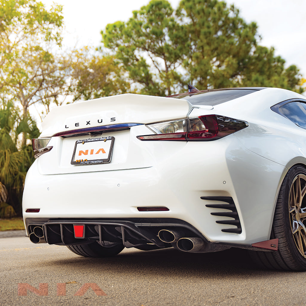 Lexus RC NIA Diffuser Bumper Extension 2015-18 w/ Optional Brake Light