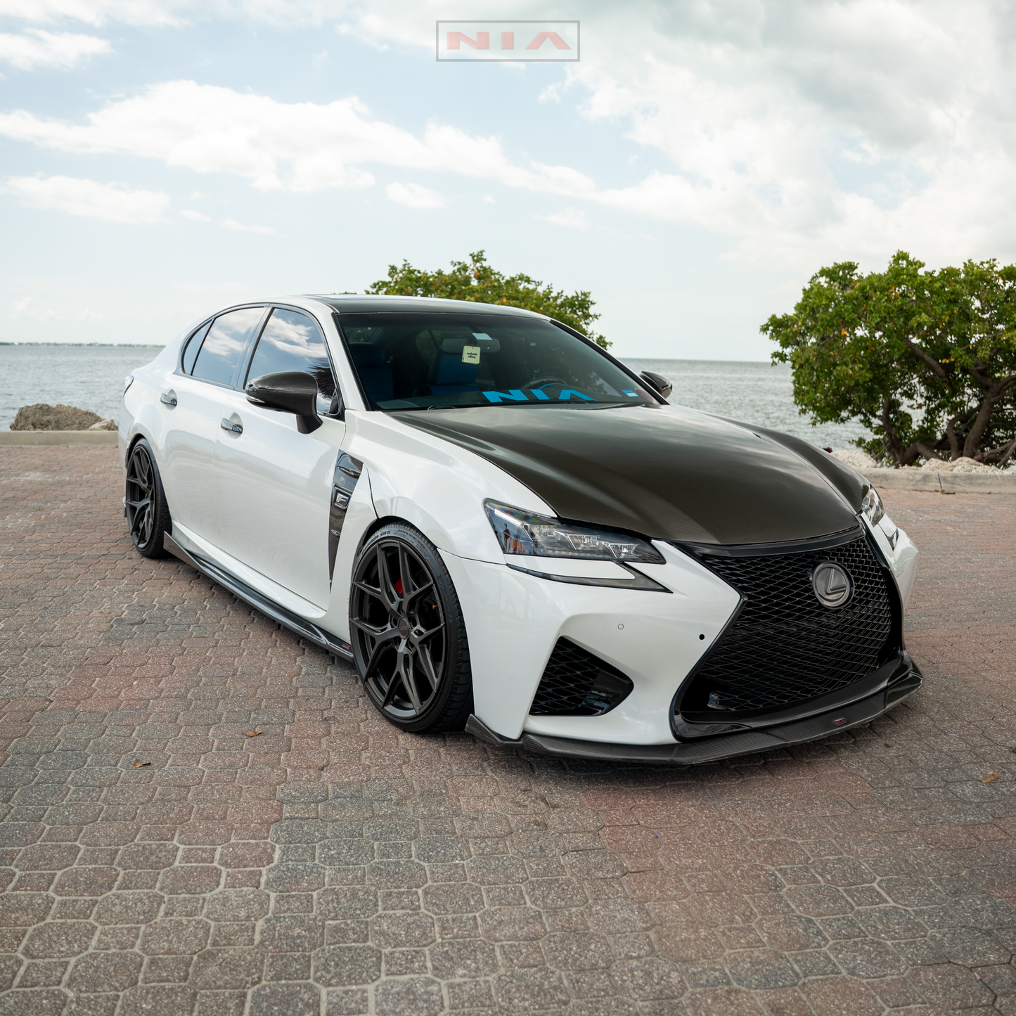 Lexus GS-F NIA Side Skirts splitter lip body kit (2016-20)