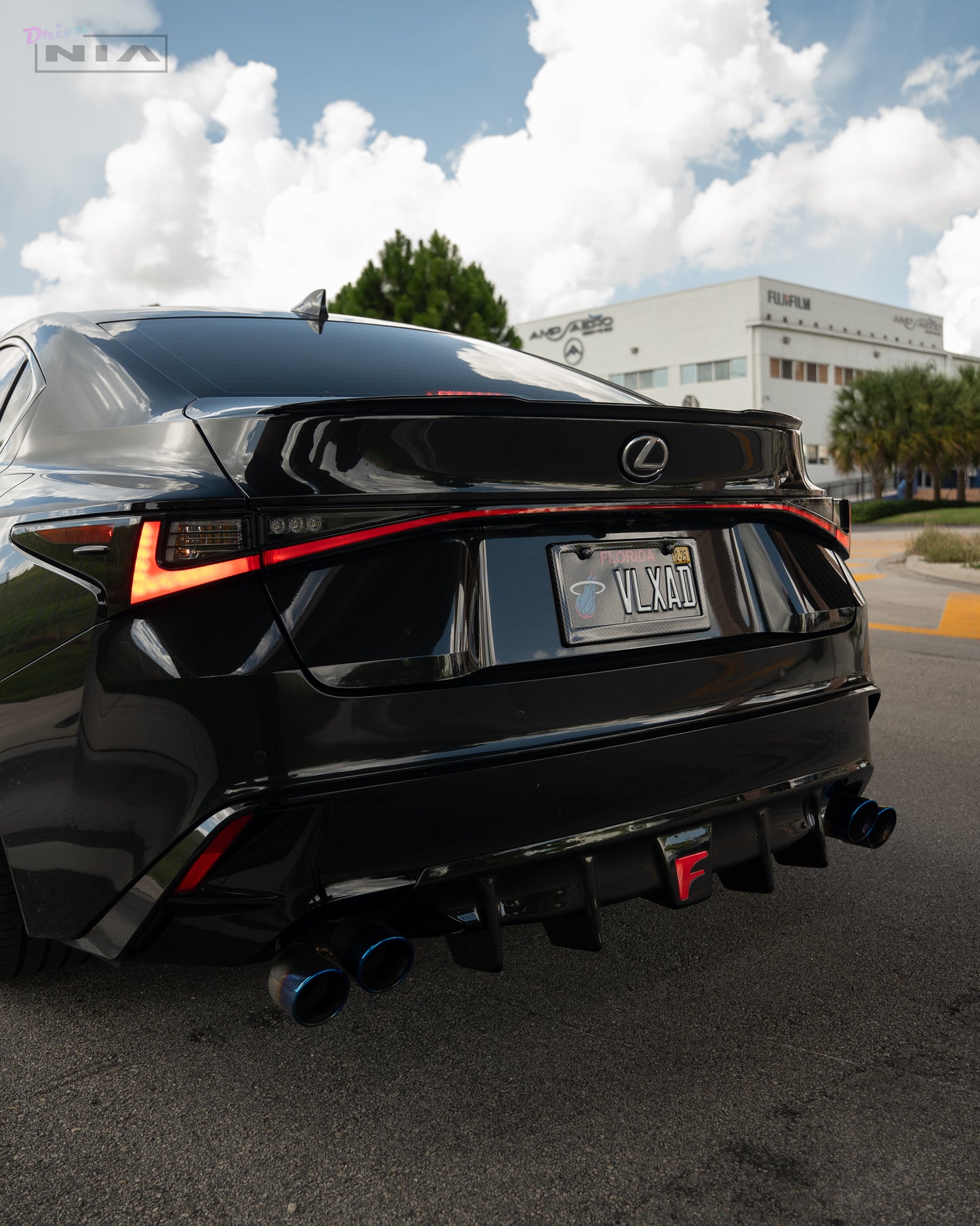 Lexus IS300 IS350 Diffuser Bumper Extension 2021-25 w/ Optional Brake Light