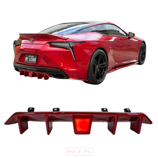 Lexus LC500 Diffuser Bumper Extension 2018-25 w/ Optional Brake Light