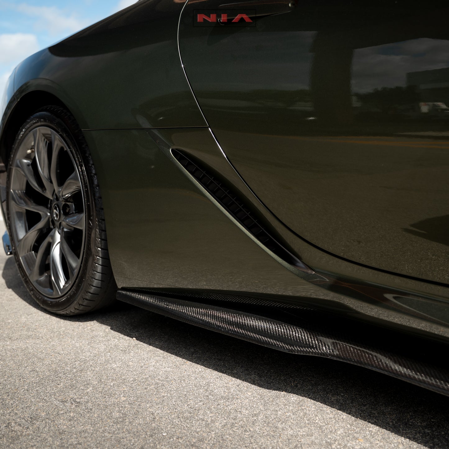 Lexus LC 500 NIA Side Skirt Splitter Extensions 2018-25