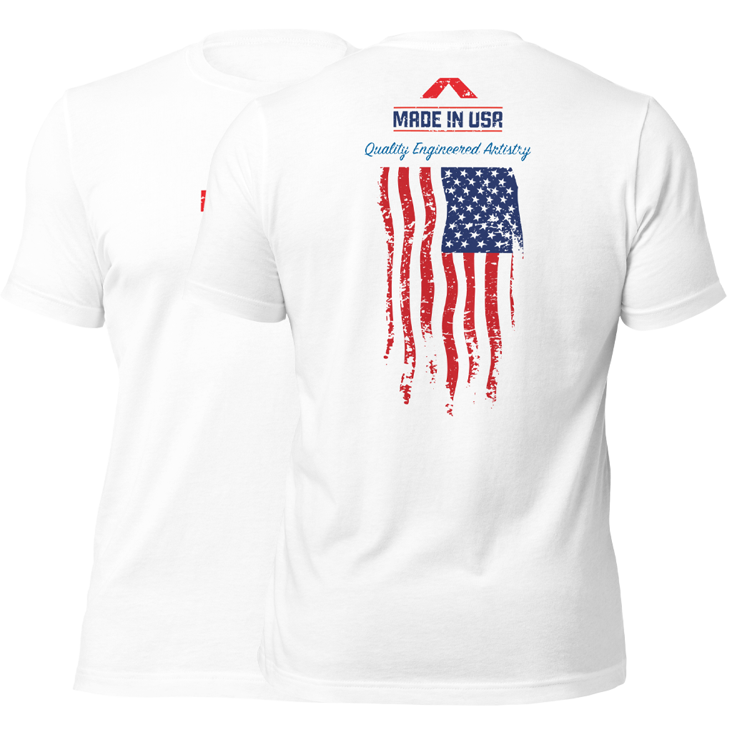 The Made in USA T-Shirts by NIA Body Kits have been inspired by the celebration of July 4th, Independence Day of the United States and the importance of being able to design and manufacture all our products in the United States. NIA Body Kits is an American brand that is very proud to manufacture all its products in the USA.