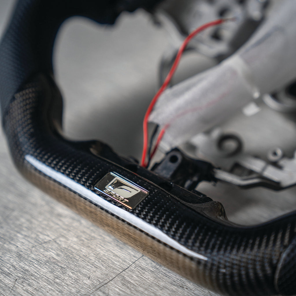 Lexus Carbon Fiber Steering Wheel With Inserts for RC-F (2015-2019)