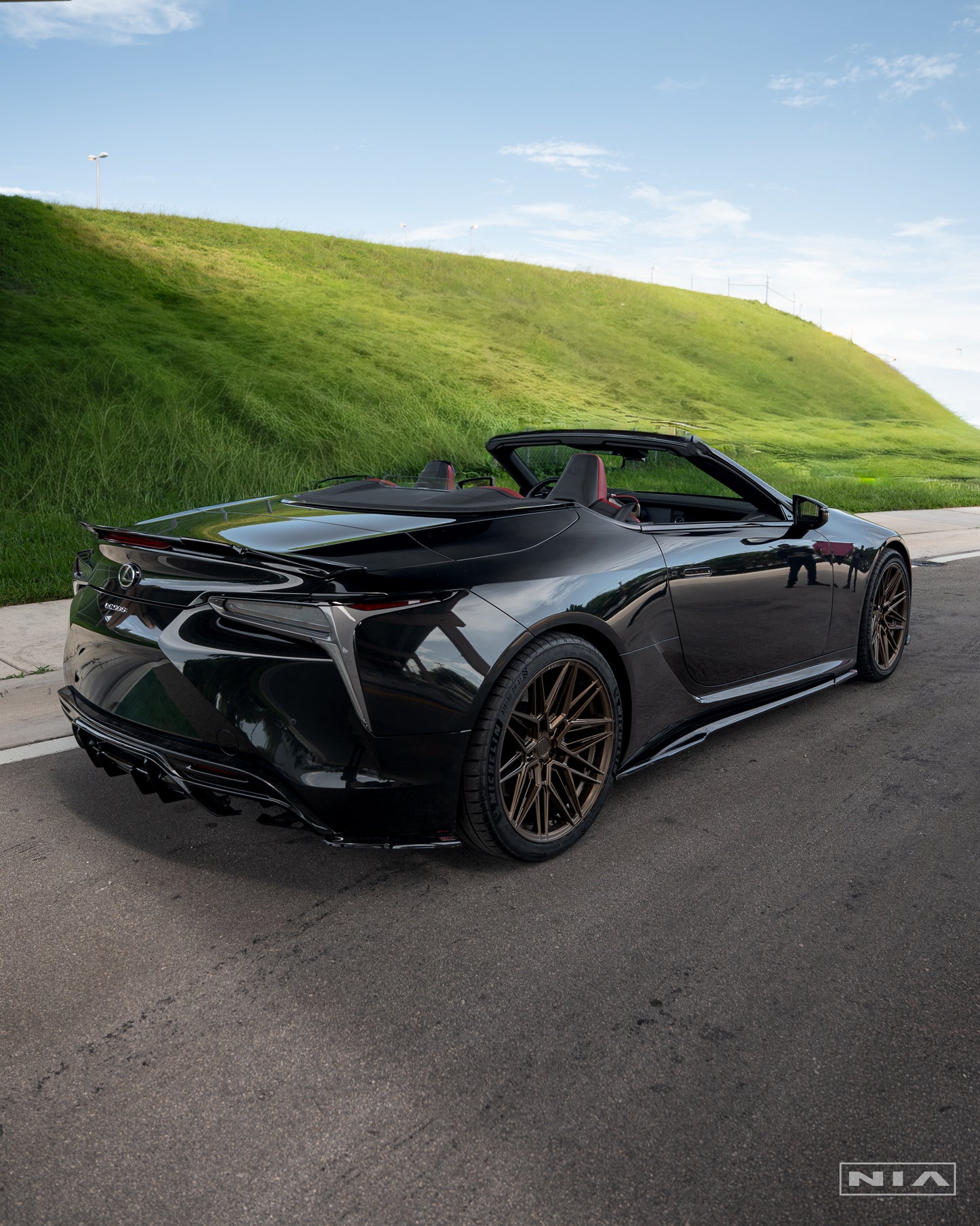 Lexus LC 500 NIA Rear Spats 2018-2026 in ABS or Carbon Fiber