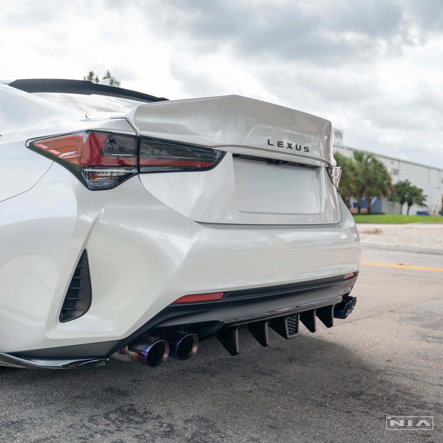 Lexus RC NIA Diffuser Bumper Extension 2019-2025 w/ Optional Brake Light (PRE-ORDER)