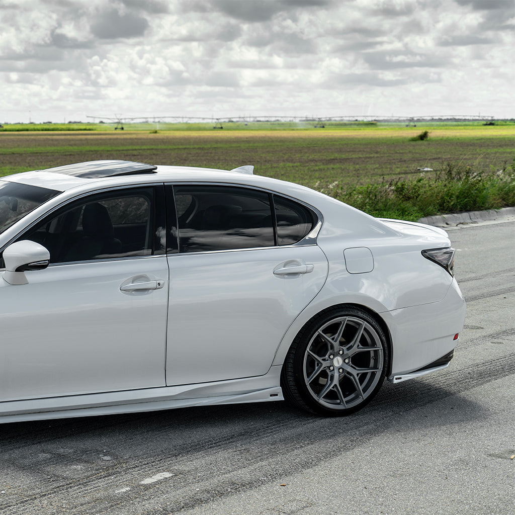 Lexus GS Base Model, F-Sport NIA Full lip Body Kit 5pcs (Front Splitter, Side Skirt Rockers, Rear apron spats) 2016-2020 in ABS