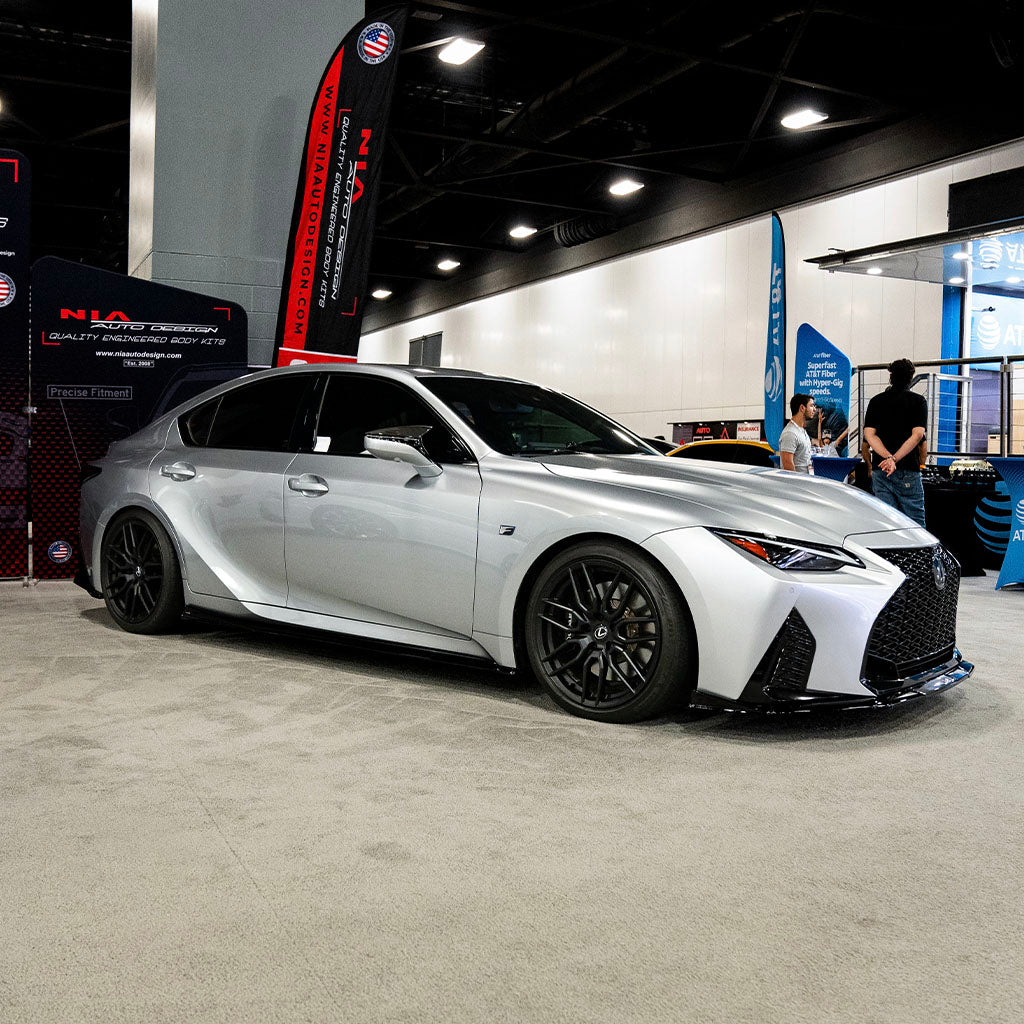 Lexus IS 500 Full Splitter Lip Body Kit + Rear Bumper Extension (Front, Sides, Rears, Diffuser) 2022+