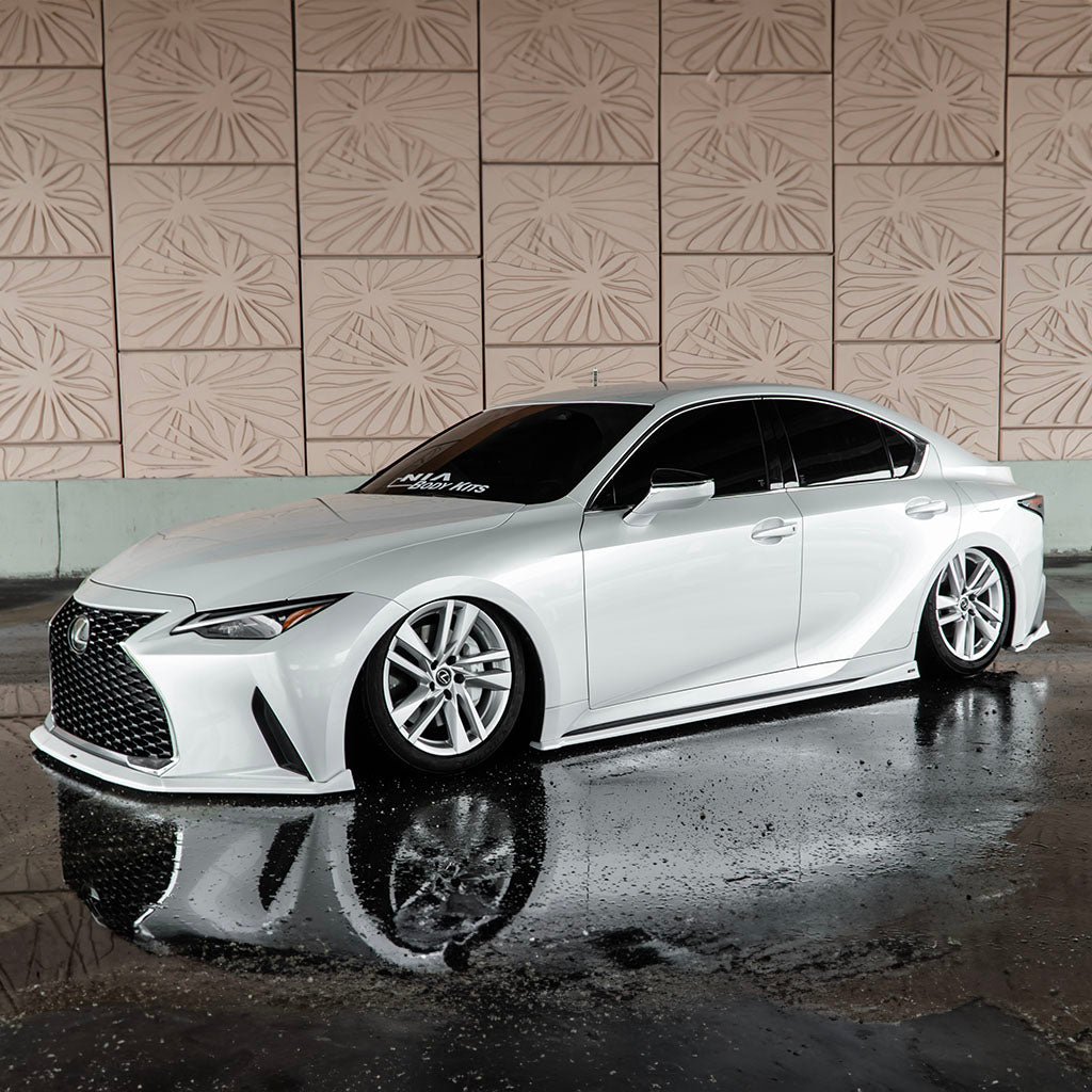 Lexus IS300 IS350 Base Full NIA Aero Splitter Lip Body Kit 2021-2025 (Front, Sides, Rears)