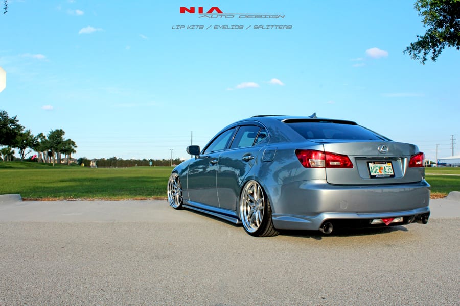 06-13 Lexus IS NIA Side skirt extension splitters ABS 2006 2007 2008 2009 2010 2011 2012 2013 side skirts