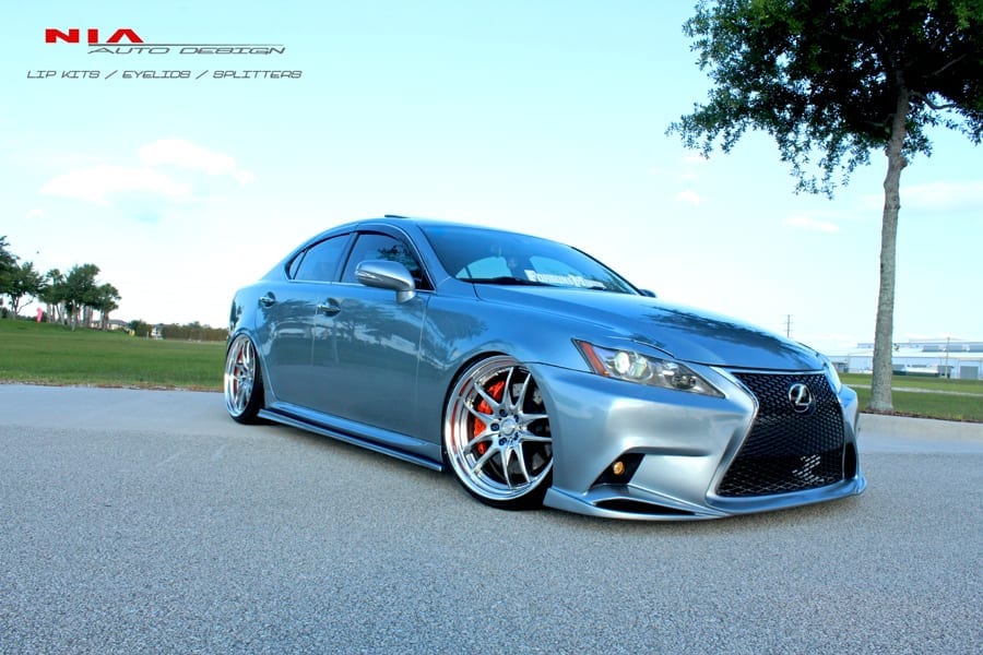 06-13 Lexus IS NIA Side skirt extension splitters ABS 2006 2007 2008 2009 2010 2011 2012 2013 side skirts
