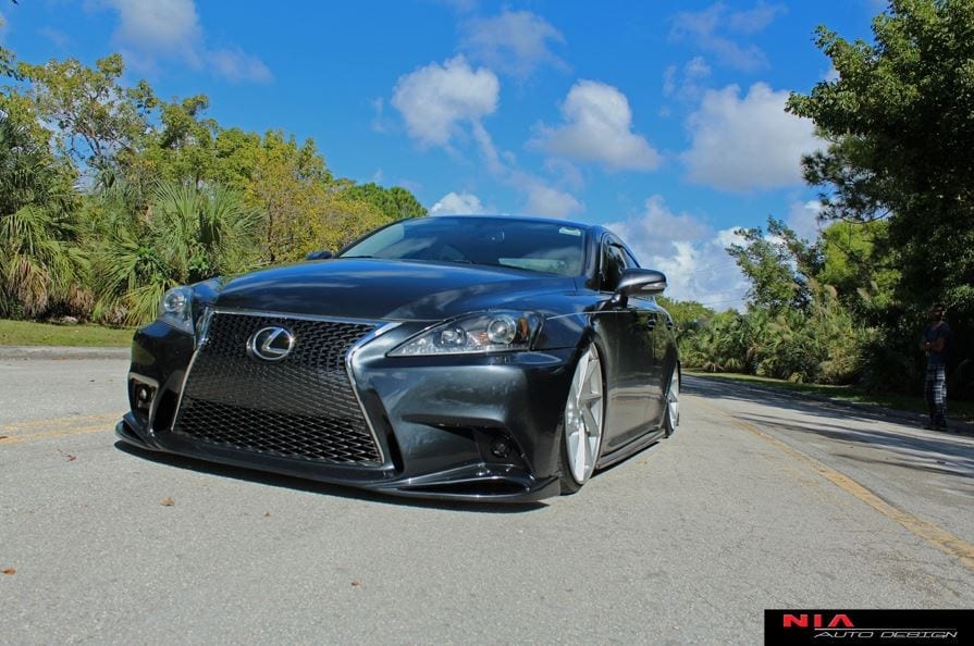 06-13 Lexus IS NIA Side skirt extension splitters ABS 2006 2007 2008 2009 2010 2011 2012 2013 side skirts