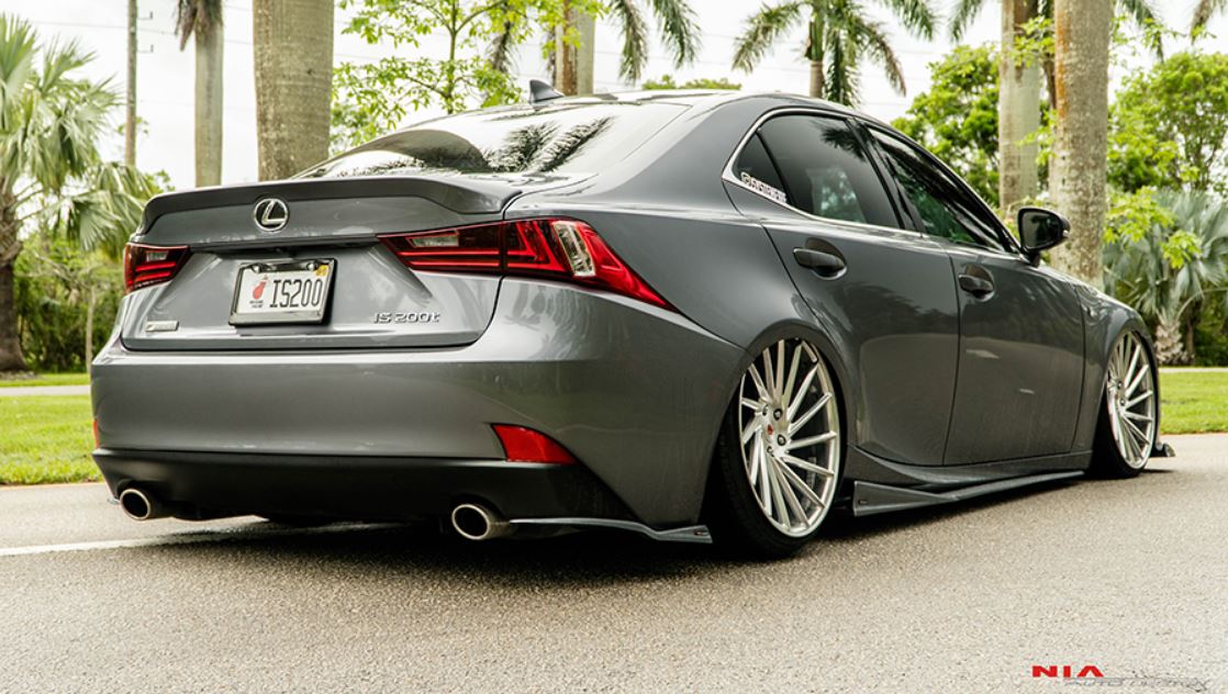 14-16 Lexus IS Non F-sport Full Splitter Lip Body Kit 5 Pieces pcs 2014 2015 2016 3