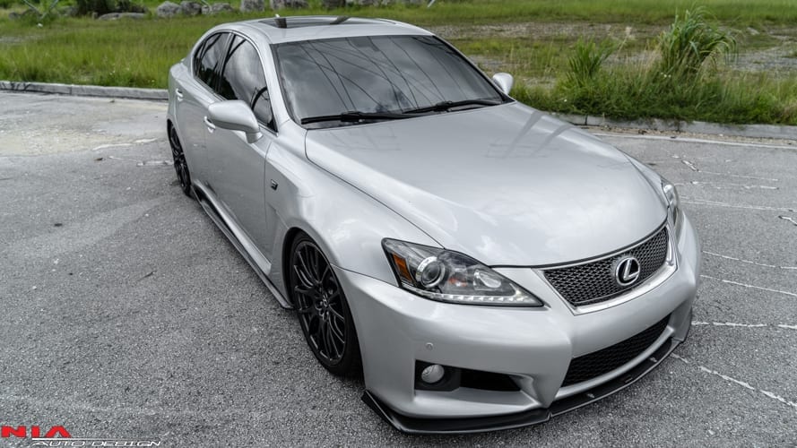 2006 2007 2008 2009 2010 2011 2012 2013 2014 Lexus IS-F Front Splitter Lip Body Kit