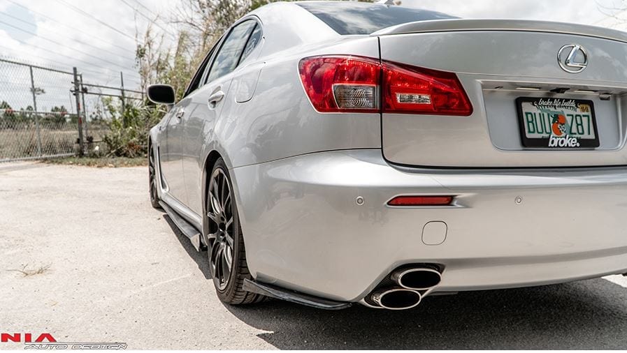 2006 2007 2008 2009 2010 2011 2012 2013 2014 Lexus IS-F Rear Diffuser Lip Spats 2