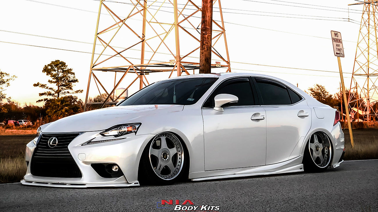 Lexus IS Base NIA Full Splitter Lip Body Kit (Front, Sides, Rears) (2014-16)
