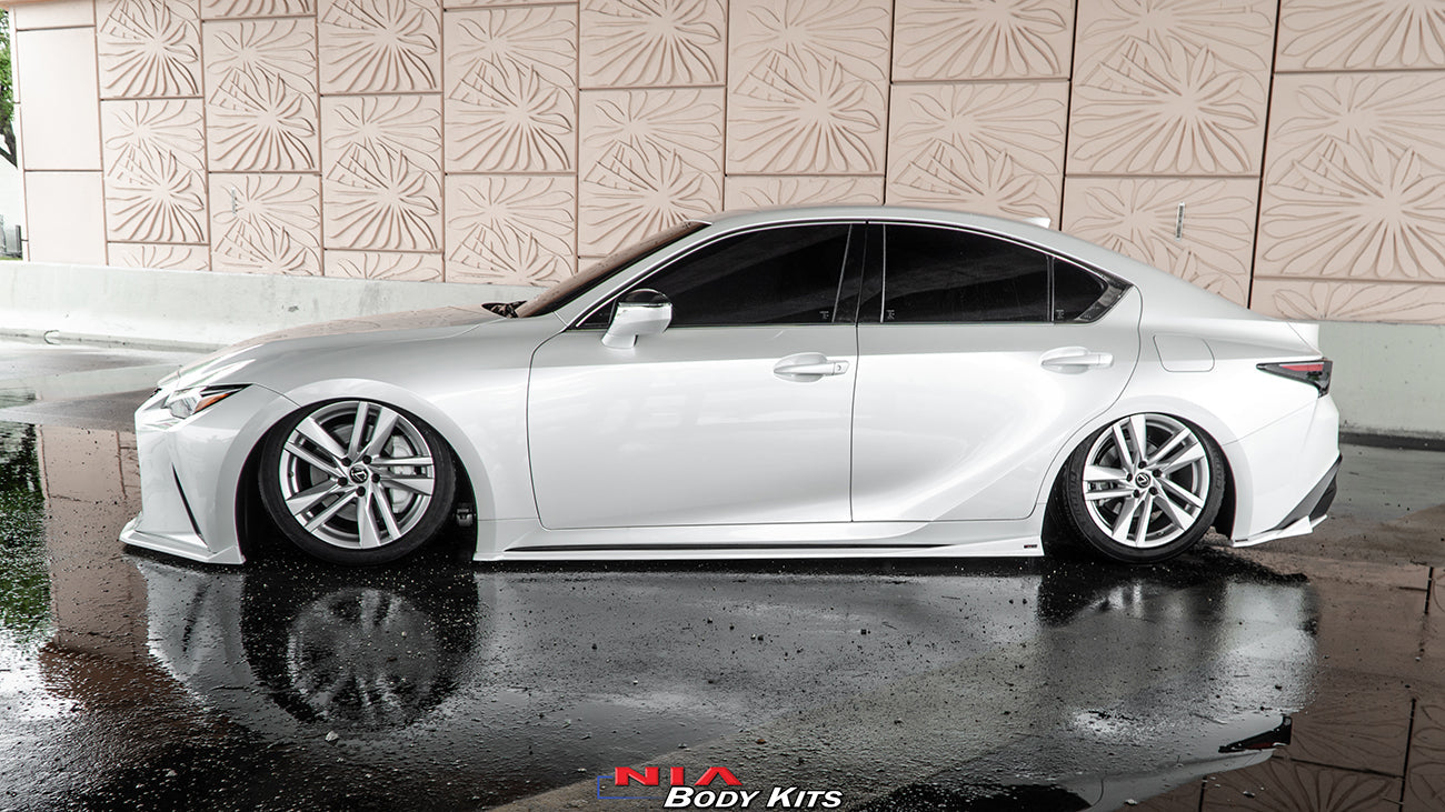 Lexus IS Base Model Full Splitter Lip Body Kit (Front, Sides, Rears) 2021+