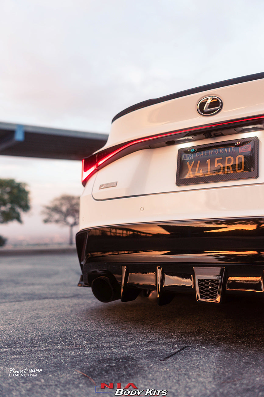 Lexus IS300 IS350 Diffuser Bumper Extension 2021-25 w/ Optional Brake Light