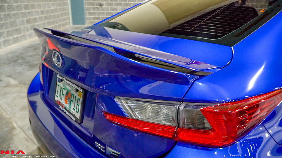 Lexus rc350 rear duck bill Lexus rc200t rear spoiler Lexus rc300 trunk spoiler Lexus rc wing