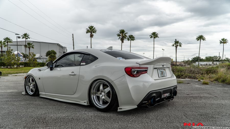 Toyota 86 rear spats lip diffuser body kit