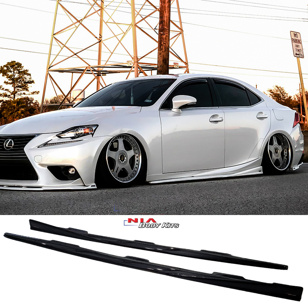 Lexus IS NIA Side Skirts Splitter Lip Base model (2014-20)