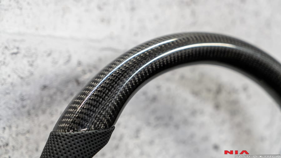 NIA Auto Design's carbon fiber steering wheel is made from a genuine 2x2 twill weave carbon fiber. Made for Lexus F-sport and base models.-( IS250, IS350, IS200t, IS300, RC350, RC300, RC200t, RC300, ES350, ES300h. (2019)) The steering wheel is Made out of an fsport oem wheel, for perfect fitment. The comfort of a quality steering wheel can improve the drive-ability of your car while on the street or while racing on the track.