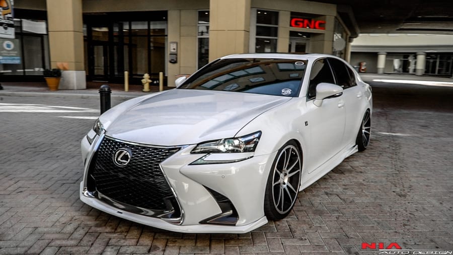 Lexus g450h front bumper extension aero body kit