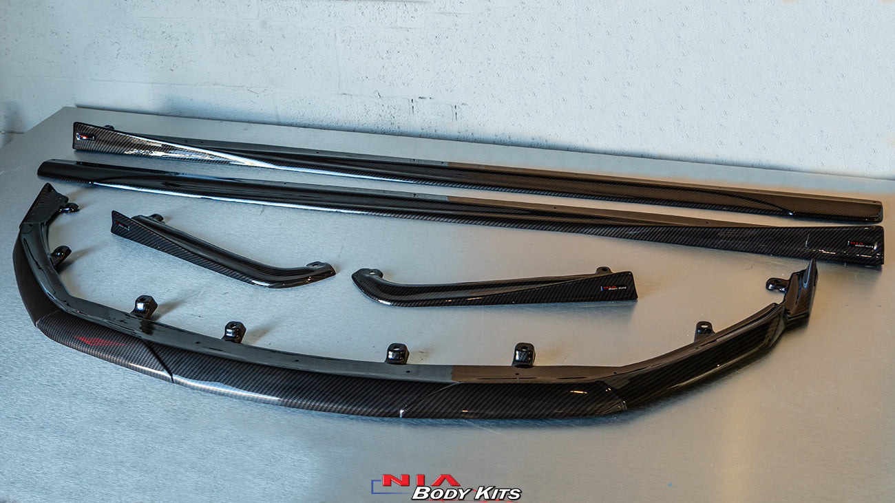 Lexus GS-F NIA Full Splitter lip Kit (5pcs-Front, Sides, Rears) 2016-20