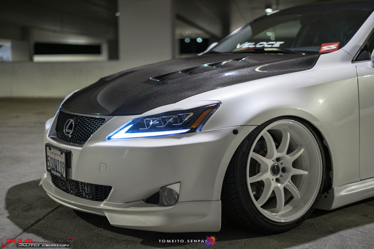 Lexus NIA Eyelids for IS F-Sport 2011-13 (Compatible with V-Land Headlights)