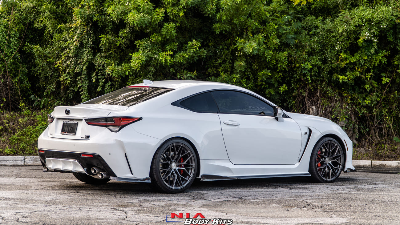 Lexus RC-F NIA Full Splitter Lip Kit + Bumper Extension w/ Optional Brake Light (Front, Sides, Rears, Diffuser)(2020-2025)