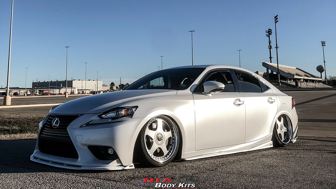 Lexus IS Base NIA Full Splitter Lip Body Kit (Front, Sides, Rears) (2014-16)