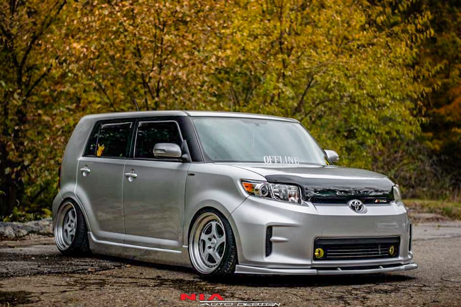 scion xb front splitter front ground effects body kit lip kit aero