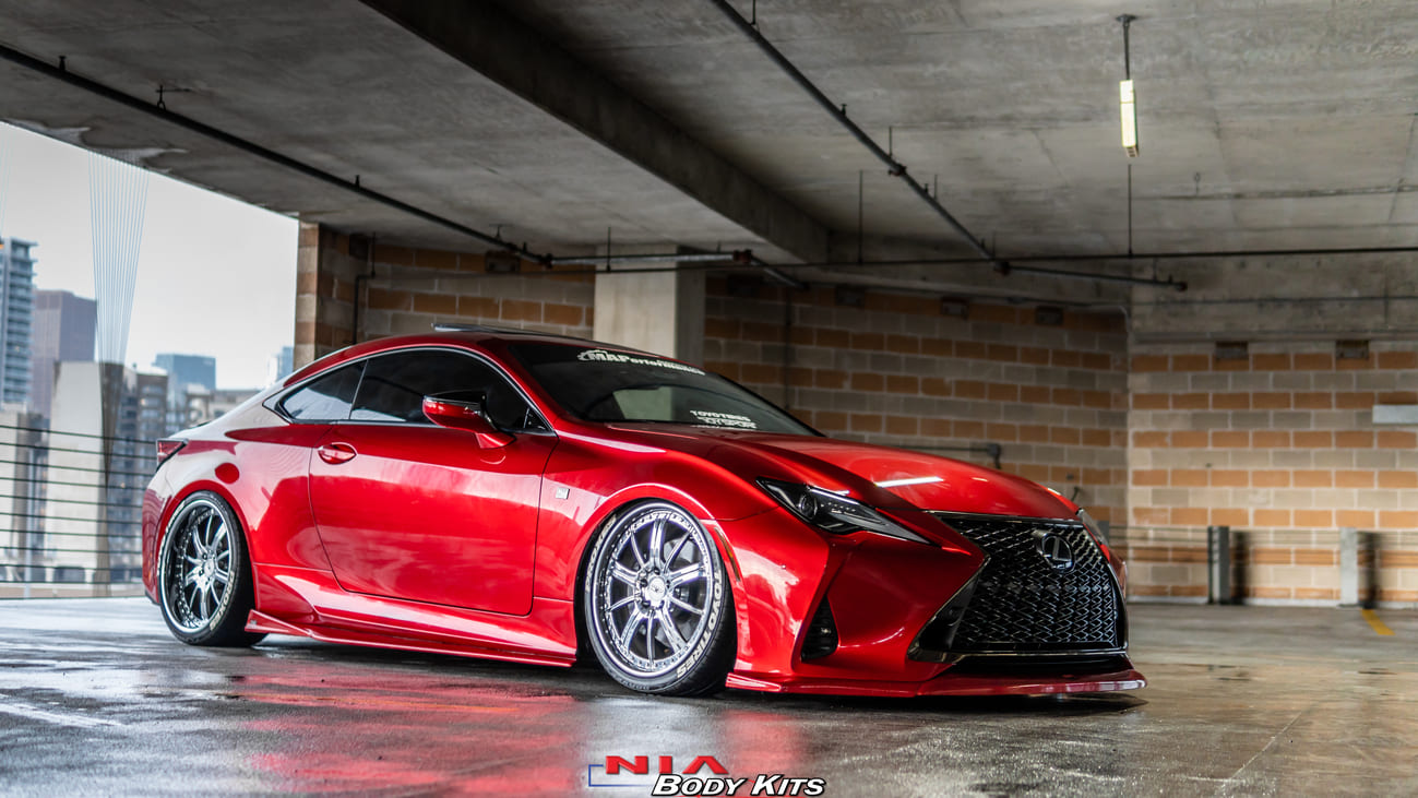 Lexus RC 300, 350 NIA Full Splitter lip bodyKit (5pcs- Front, Sides, Rears) 2019-2025