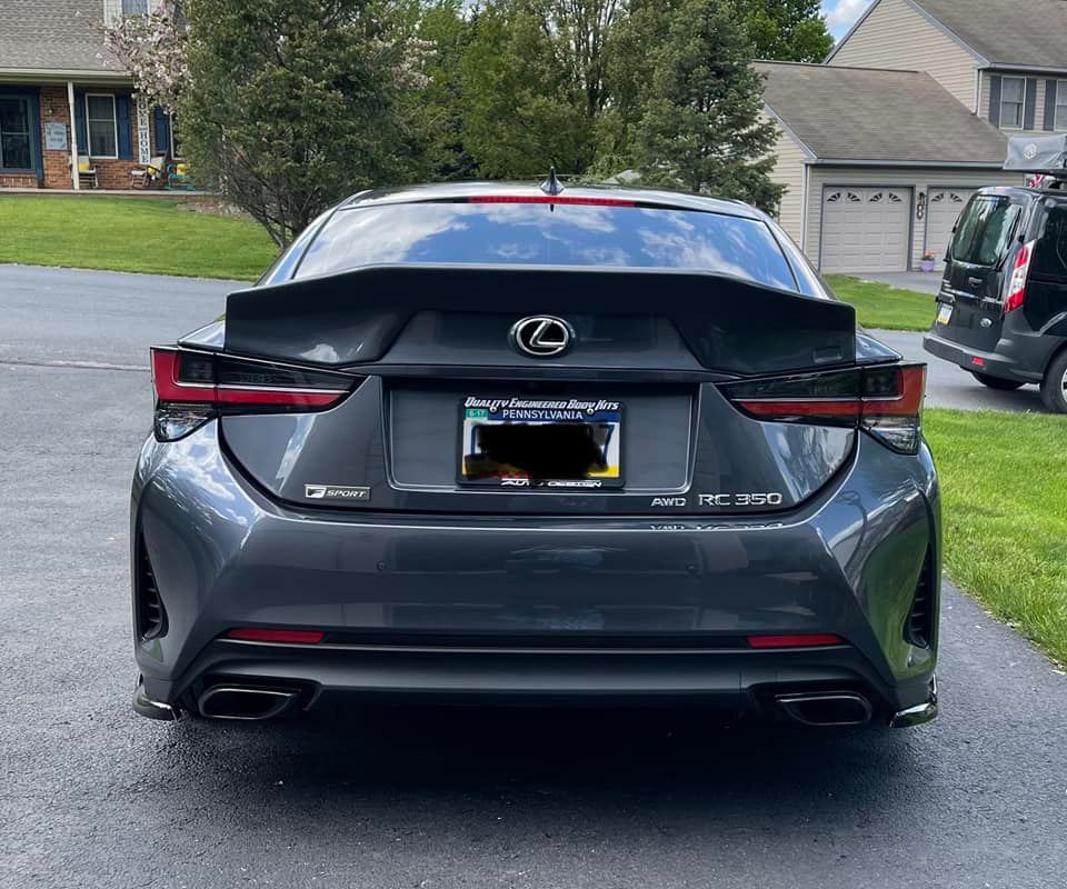 Lexus RC Rear Duck Bill Trunk Wing Spoiler V1 (2015-2025)