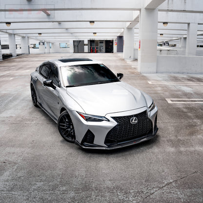 Lexus IS 500 NIA  Full lip Body Kit 6pcs (Front Splitter, Side Skirt Rockers, Rear apron spats, Diffuser Bumper Extension) 2022-2025 in ABS or Carbon Fiber