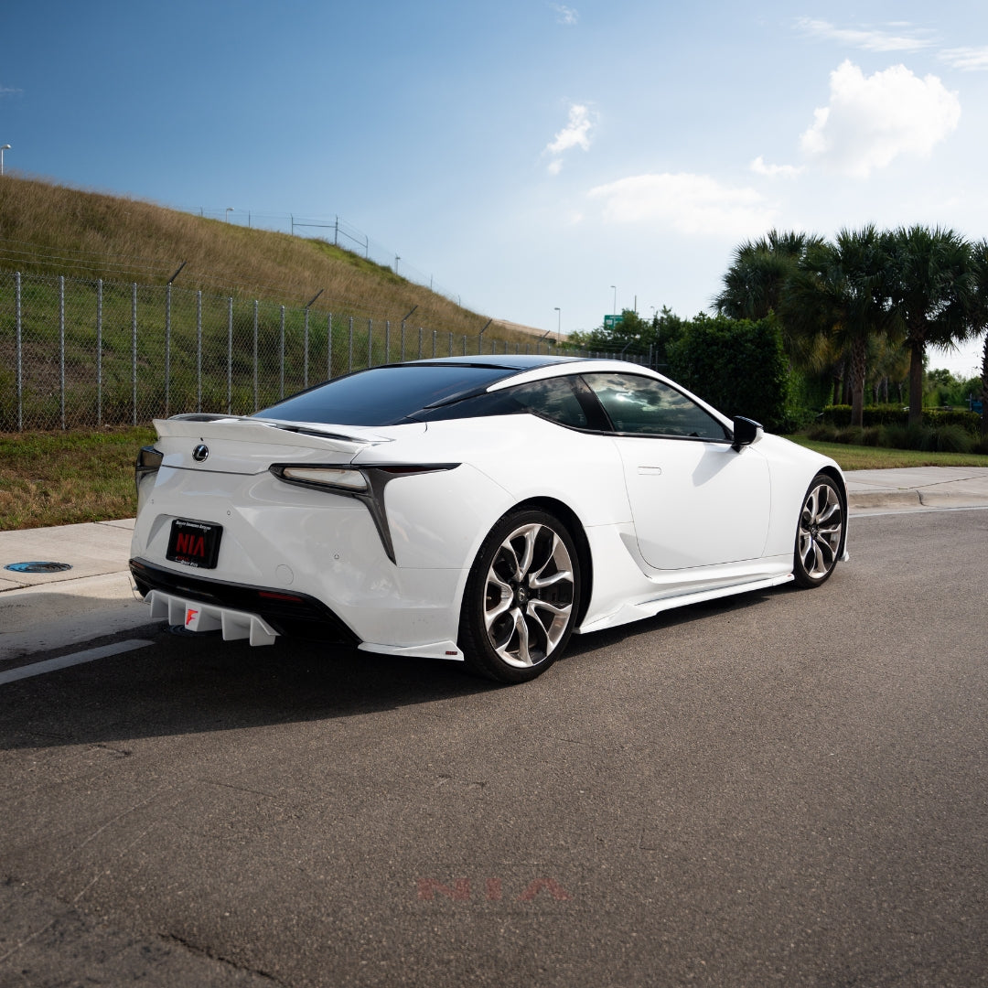 Lexus LC 500 NIA Full lip Body Kit 6pcs (Front Splitter, Side Skirt Rockers, Rear Apron Spats, Diffuser Bumper Extension) 2018-2025 in ABS