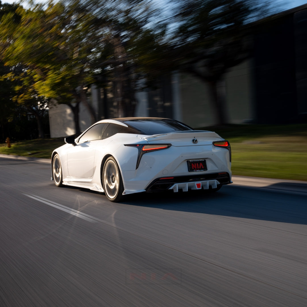 Lexus LC 500 NIA Full lip Body Kit 6pcs (Front Splitter, Side Skirt Rockers, Rear Apron Spats, Diffuser Bumper Extension) 2018-2025 in ABS