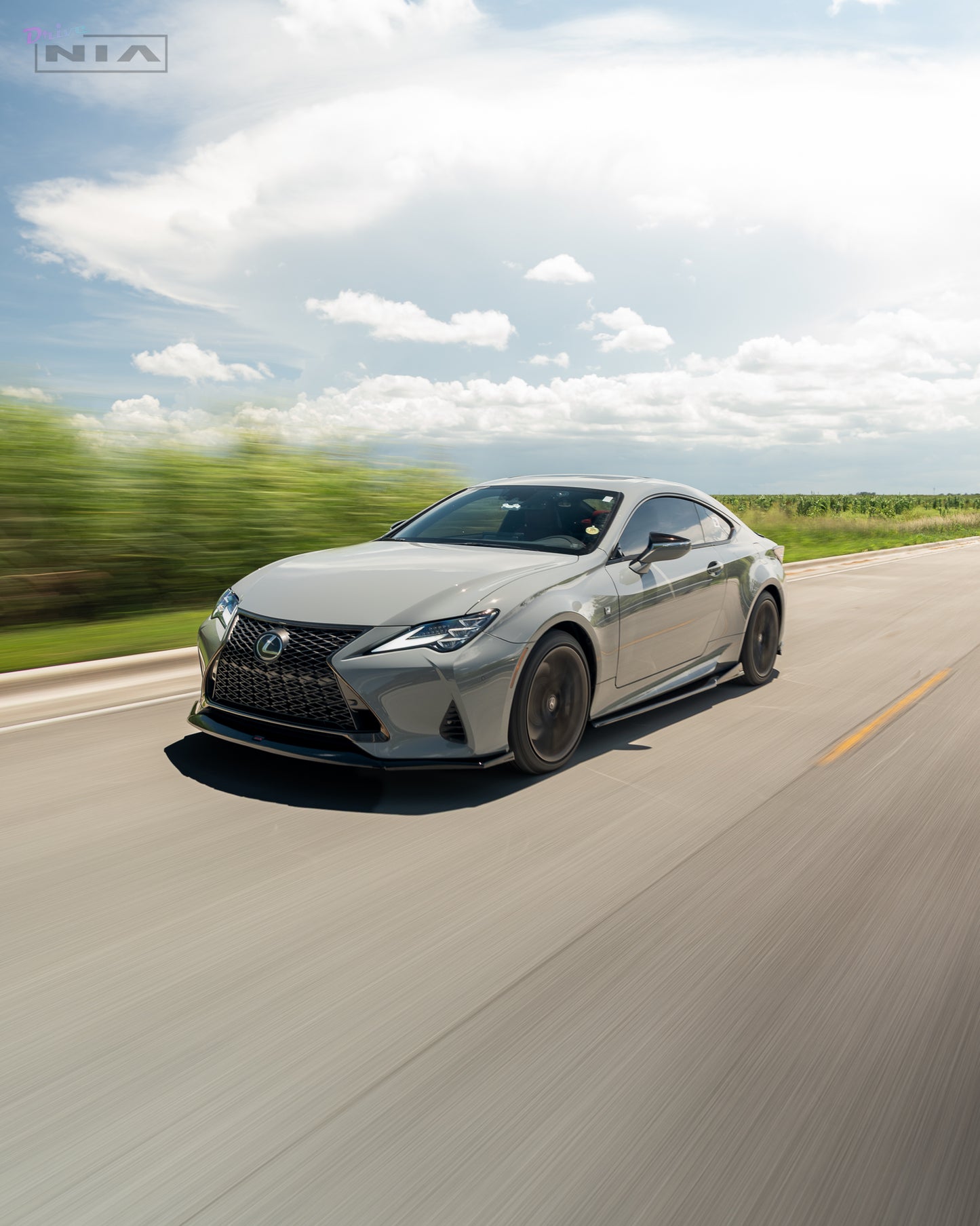 Lexus RC Front NIA Splitter lip body Kit 2019-2025 Fits RC 300 / 350 F-Sport and Non-F Sport (Base)
