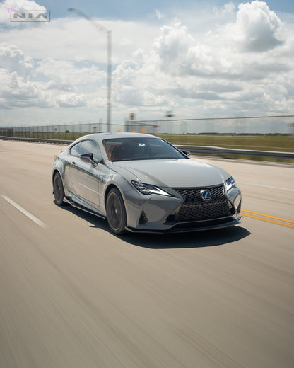 Lexus RC F-Sport, Base Model NIA NIA  Full lip Body Kit 6pcs (Front Splitter, Side Skirt Rockers, Rear apron spats, Diffuser Bumper Extension)  2019-2025 in ABS