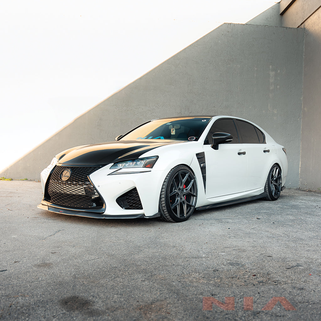 Lexus GS-F NIA Full Splitter lip Kit (5pcs-Front, Sides, Rears) 2016-20