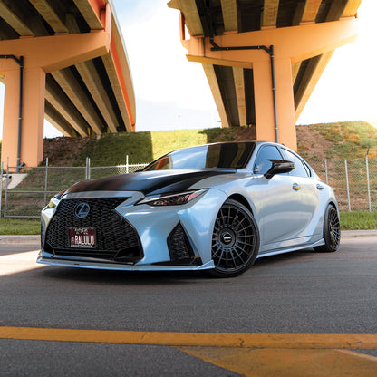 Lexus IS300 IS350 F-Sport Full Aero Splitter Lip Body Kit 5pcs (Front, Sides, Rears) 2021-2025