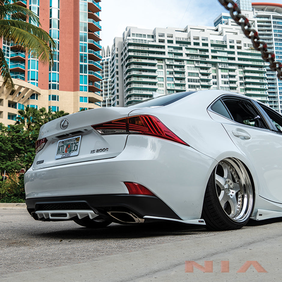Lexus IS 500 NIA rear lip bumper extension Diffuser bodykit 2022-2025 in ABS or Carbon Fiber