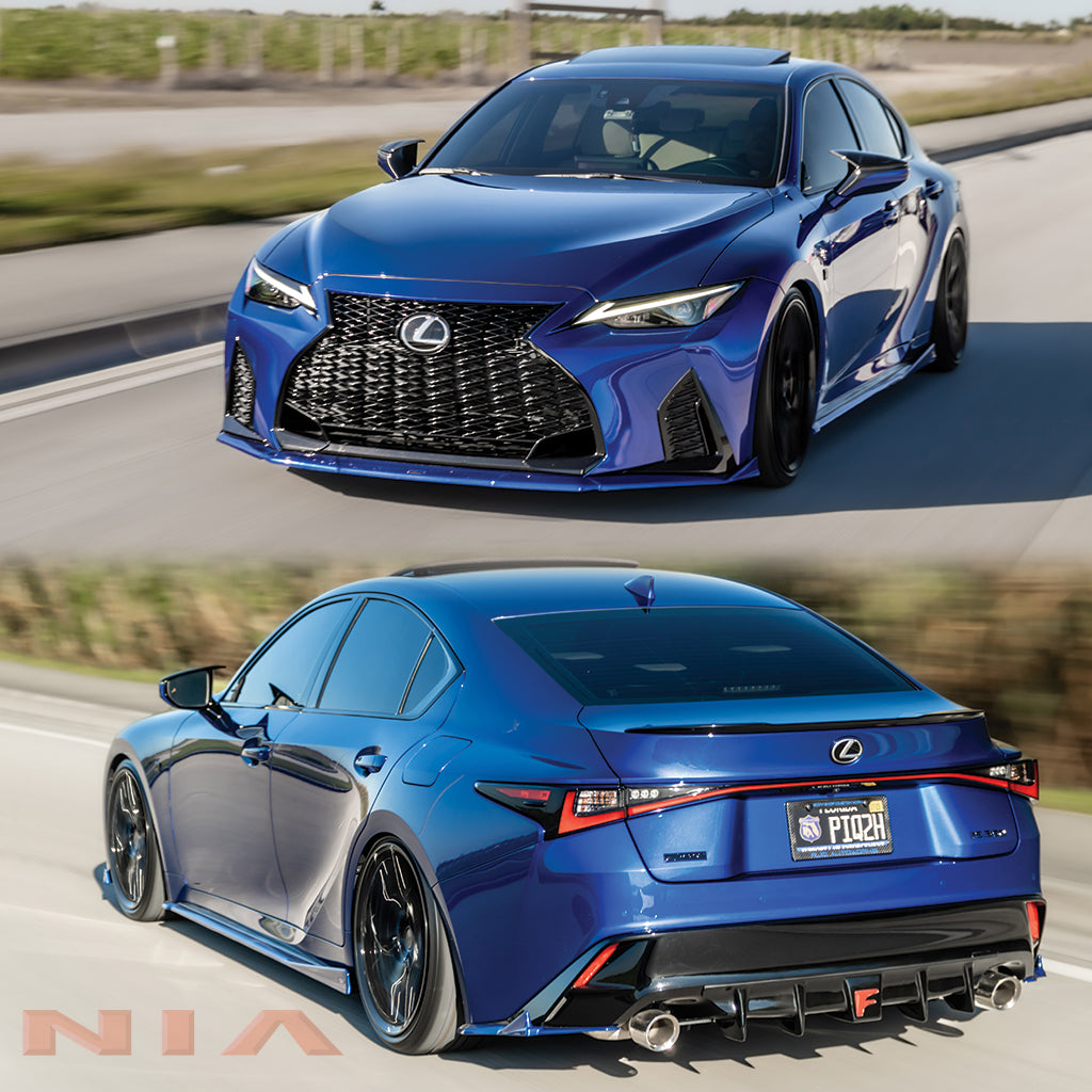 Carbon Fiber IS300 Rear Bumper Lip For LEXUS IS350 F Sport Base Sedan 4